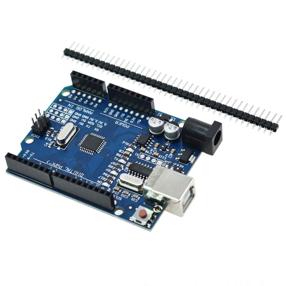 一套uno R3 CH340G+MEGA328P芯片16Mhz For Arduino UNO R3開發板+USB線