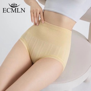 Ecmln 女士高腰棉質控制內褲透氣無縫舒適塑形內褲內衣內褲