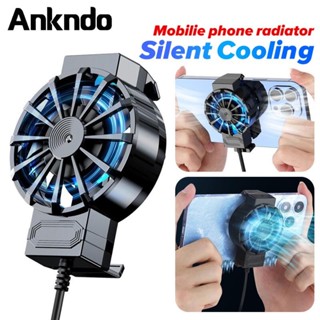 Ankndo 便攜式迷你通用手機散熱器 冷卻風扇散熱器 X16 適用於 直播/PUBG 遊戲冷卻器 Android