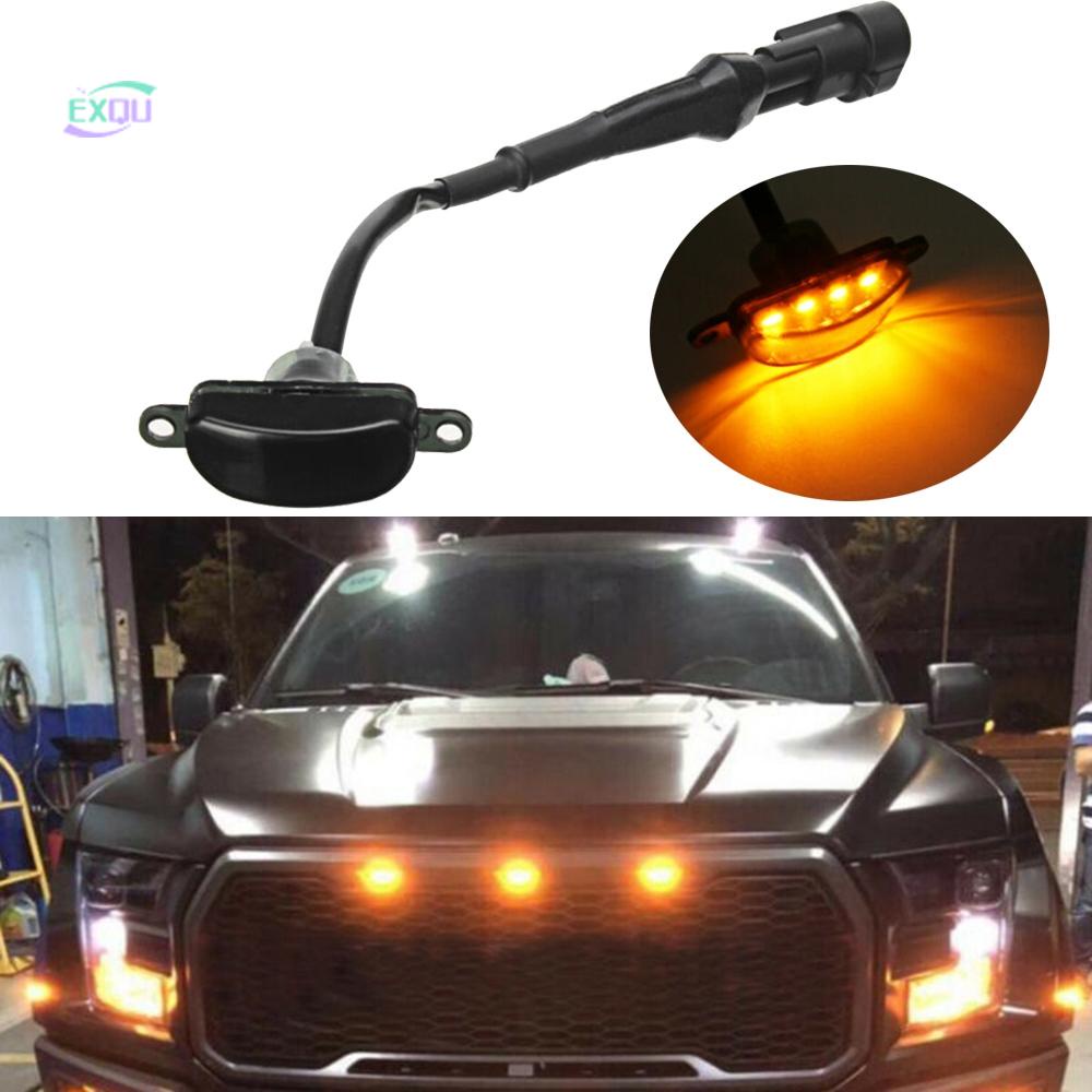 汽車前格柵 LED 燈猛禽式燈泡適用於福特 F-150 F150 2010-2018