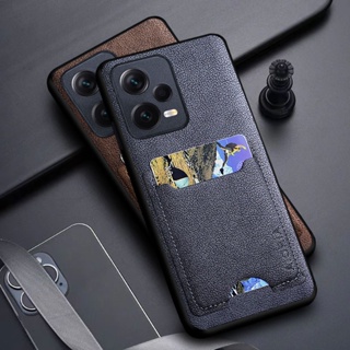 小米紅米 note 12 pro plus 5G funda 皮革豪華保護套卡槽包支架保護套小米紅米 note 12 p