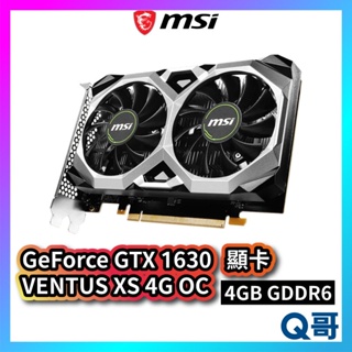 MSI 微星 GeForce GTX 1630 VENTUS XS 4G OC 顯示卡 4GB GDDR6 MSI339
