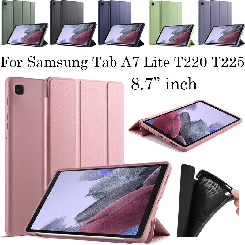 SAMSUNG 適用於三星 Galaxy Tab A7 Lite 8.7 SM-T220 T225 翻蓋保護套支架保險槓