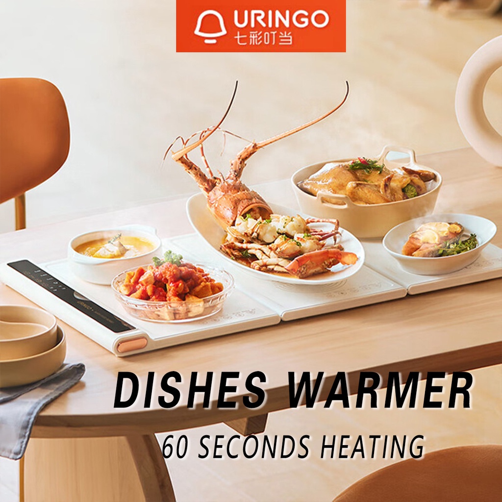 Uringo 可折疊電動餐具加熱器食物保溫板電熱托盤
