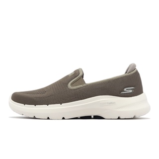 Skechers 休閒鞋 Go Walk 6-Proctor 健走鞋 灰棕 女鞋 懶人鞋【ACS】 216280TPNV