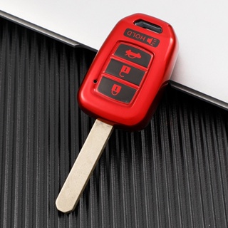 創夢工場 本田汽車鑰匙包 適用於本田CRV雅閣思域繽智XRV等軟膠汽車鑰匙套