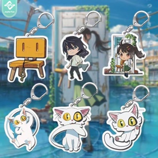 雙層鈴芽之旅鑰匙圈 Suzume no Tojimari大臣猫咪椅子吊飾 背包掛飾 學生禮品