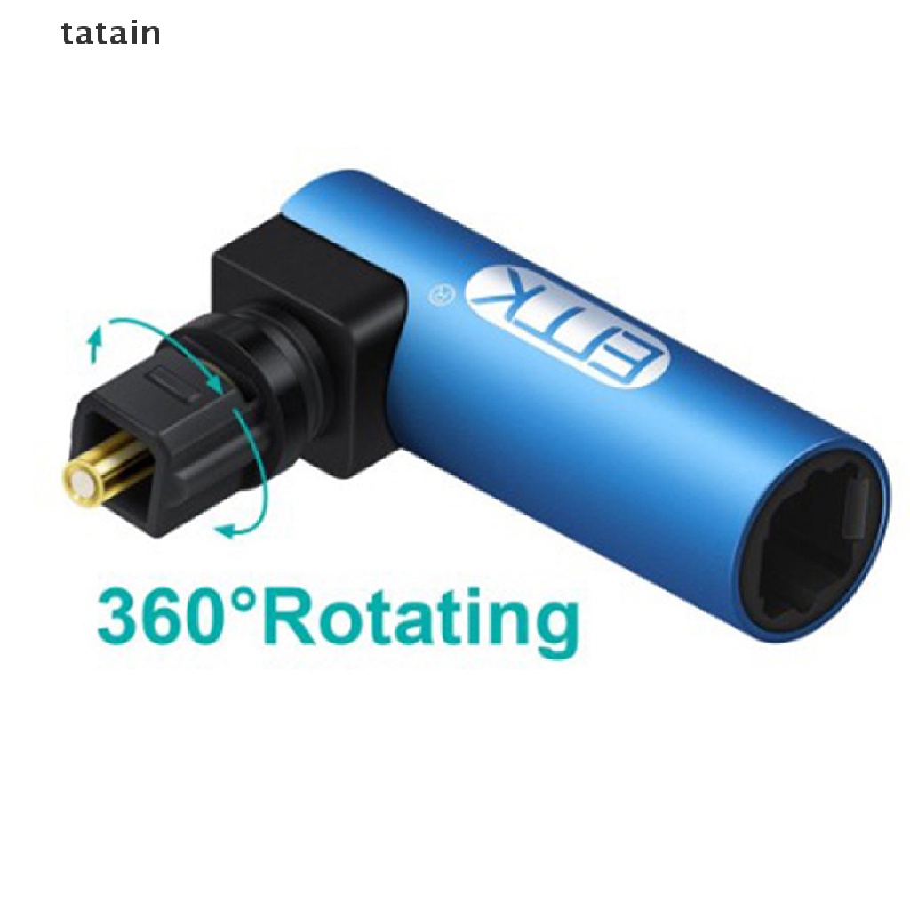 Tatain 直角數字光纖音頻 SPDIF Toslink 90 度光纖適配器 VN