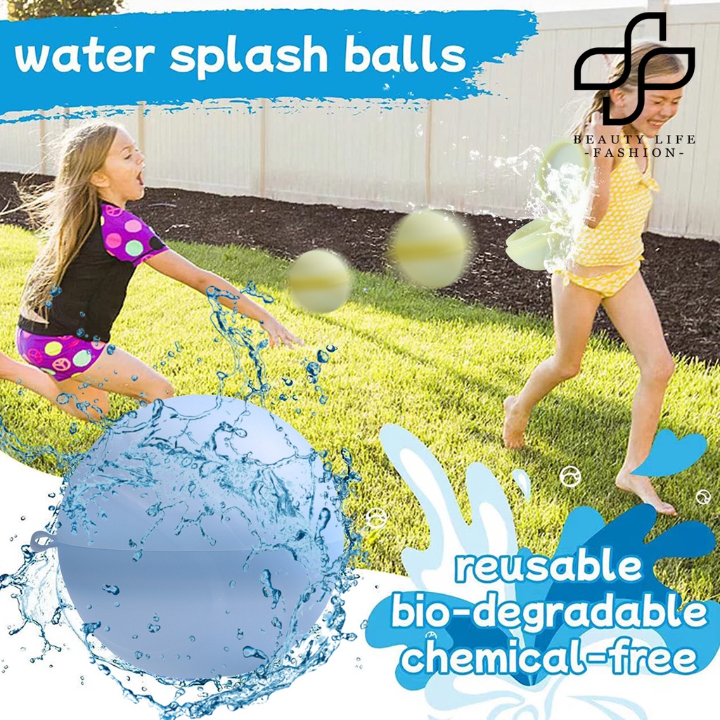 [媽咪寶貝] 創意矽膠快速注水水球打水仗玩具矽膠水氣球海洋球