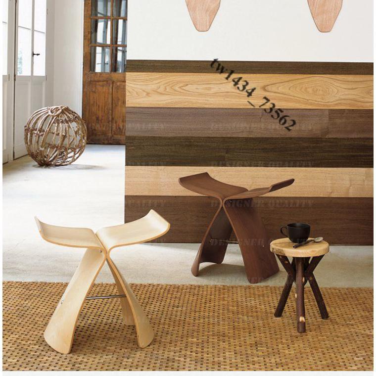 【廠家直銷】免運 丹麥蝴蝶凳換鞋凳個性簡約北歐裝飾椅子創意Butterfly Stool矮凳