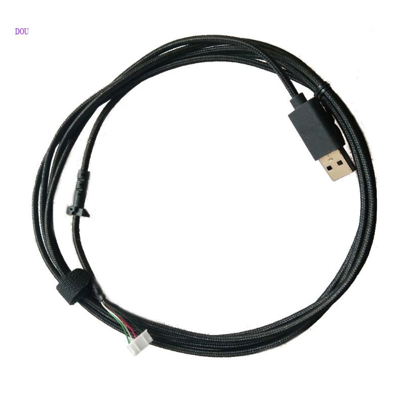 Dou 尼龍編織 USB 鼠標電纜適用於 G403 hero 有線 GPRO 有線 G102 鼠標