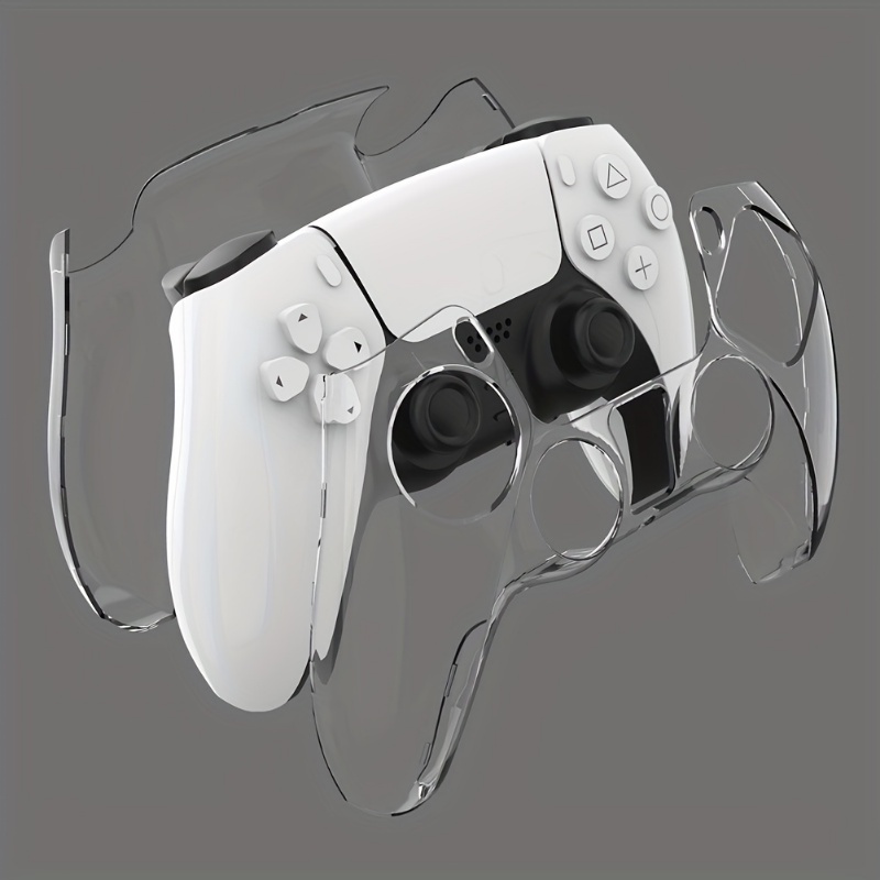 ps5遊戲手柄水晶殼 透明硬殼 保護套 適用於索尼 PlayStation 5 控制器 防刮防摔 保護手柄 遊戲手柄