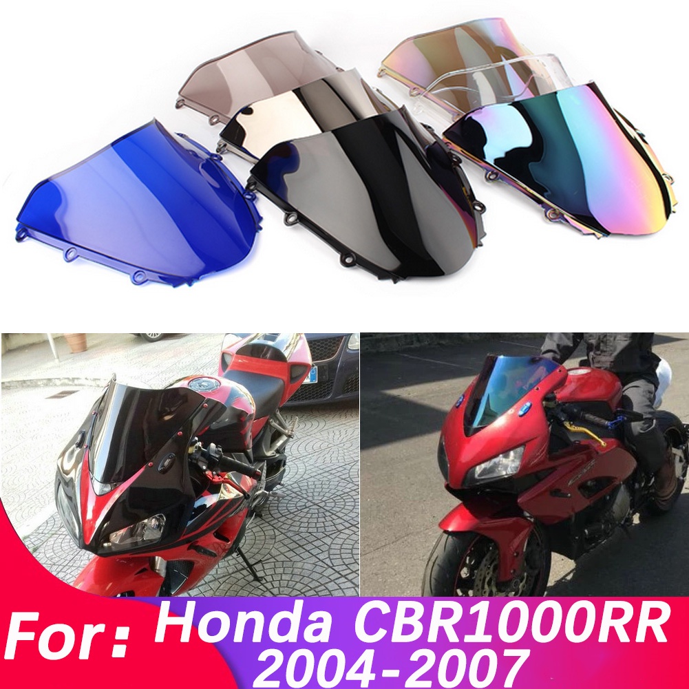 HONDA 適用於 CBR1000RR 2007 摩托車 ABS 擋風玻璃擋風玻璃雙泡適用於本田 CBR 1000RR