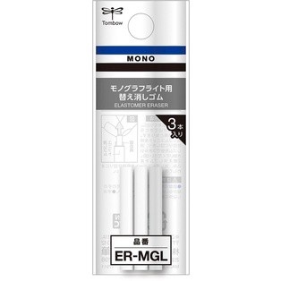 Tombow Mono graph Lite自動鉛筆橡皮替蕊/ 3支入 eslite誠品