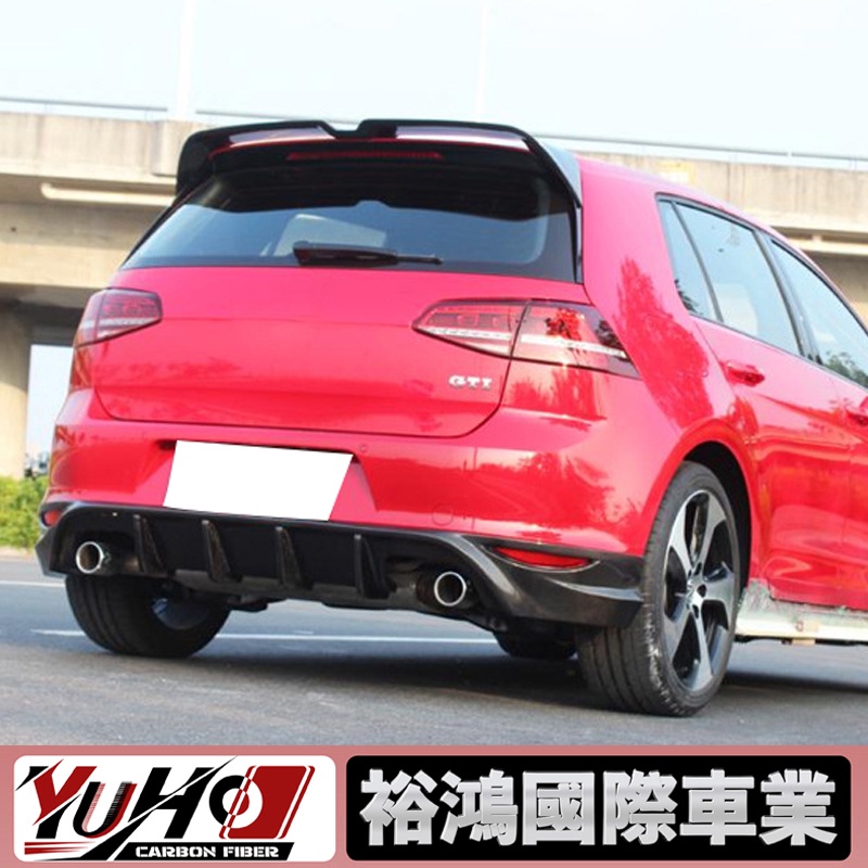 【YUHO】適用於Volkswagen福斯 GOLF 7 高爾夫7 GTI/R 碳纖維oettinger款頂翼 尾翼