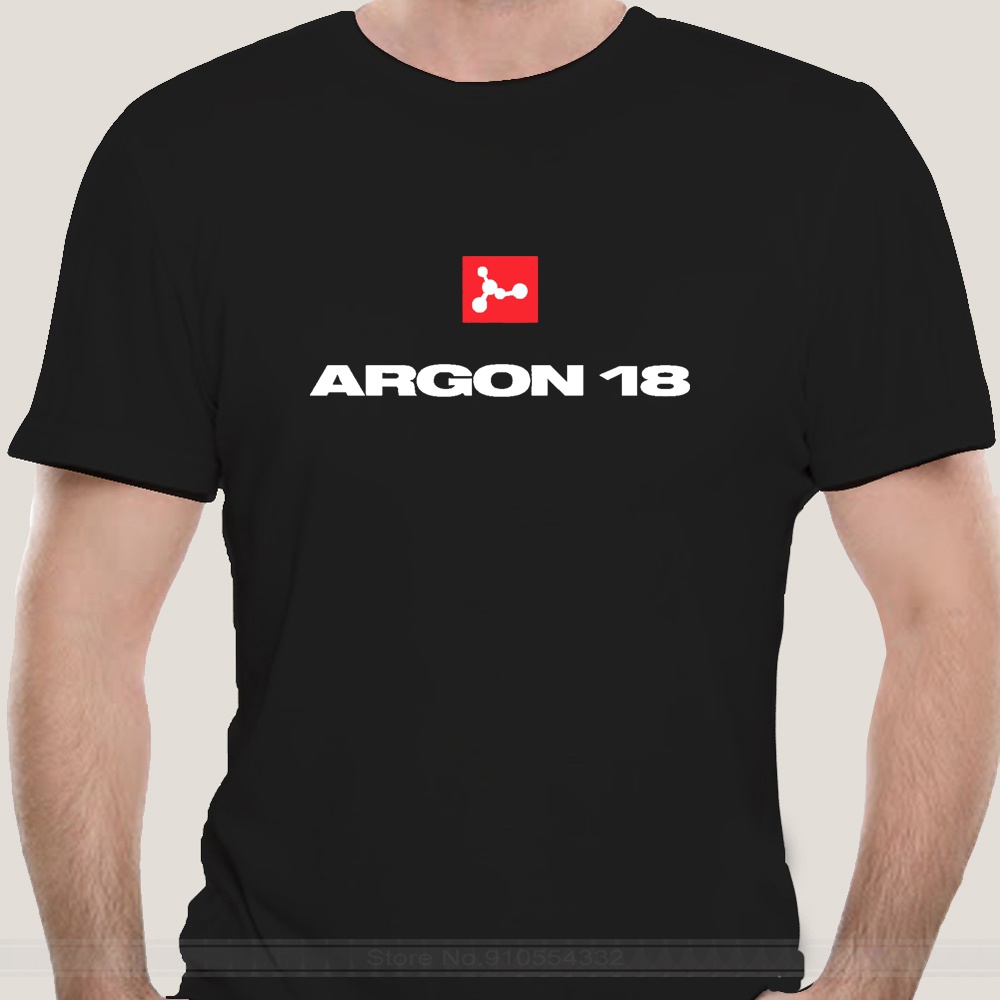 【有貨】Argon 18 加拿大公路自行車標誌自行車男士時尚 t 恤 t 恤服裝時尚 t 恤男士棉品牌 t 恤