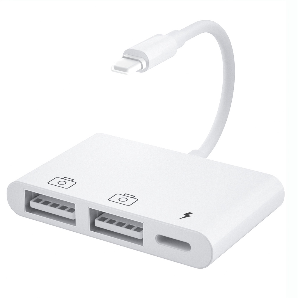 8 針 SD/TF 讀卡器轉 USB 3.0 OTG 相機適配器/電纜線適用於 iPhone iPad