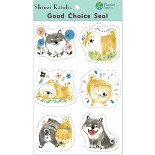 日本 seal-do 可愛貼紙/ 柴犬 eslite誠品