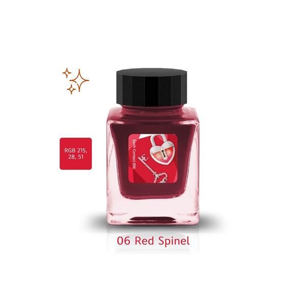Tono & Lims寶石閃粉系列紅色尖晶石Red Spinel 30ml鋼筆墨水 eslite誠品