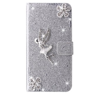 天使皮套三星S10 S10plus手機殼三星S9 plus S8 plus翻蓋皮套S10E閃粉水鑽S10 lite保護套