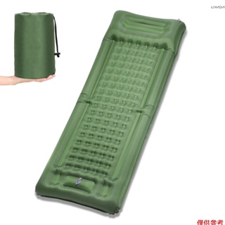 [新品到貨]充氣睡墊特厚 4 英寸睡墊氣墊內置泵適用於野營背包徒步旅行帳篷[26]
