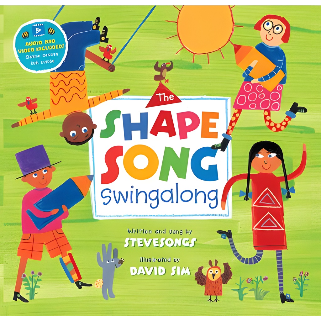 The Shape Song Swingalong - audio and video included - online access link inside/SteveSongs Barefoot Singalongs 【禮筑外文書店】