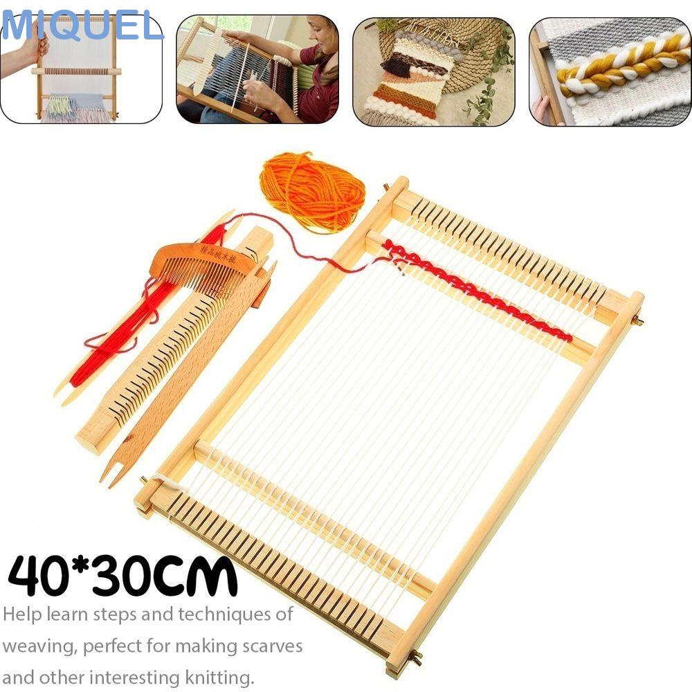 MIQUEL織布機教育的木制的梳子工藝兒童女孩自己動手做針織玩具