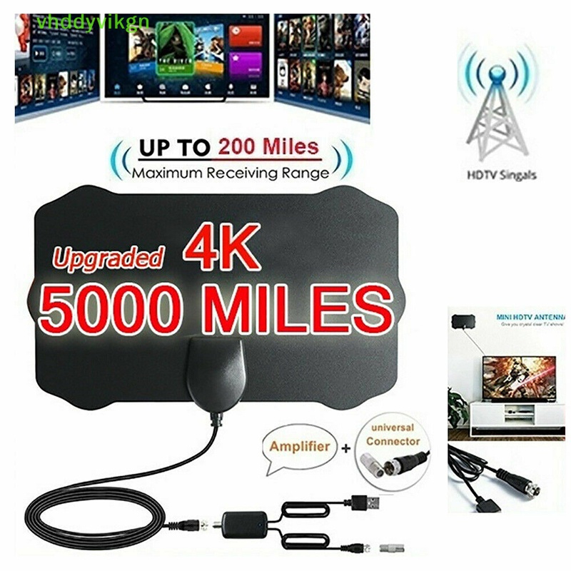 5000 英里範圍高清電視天線 4K 高清室內數字電視天線信號放大器