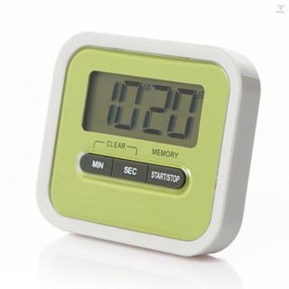 磁鐵廚房計時器100分鐘數字計數和倒計時計時器，帶後支架夾響亮警報大LCD顯示屏烹飪計時器時鐘，用於時間管理烹飪
