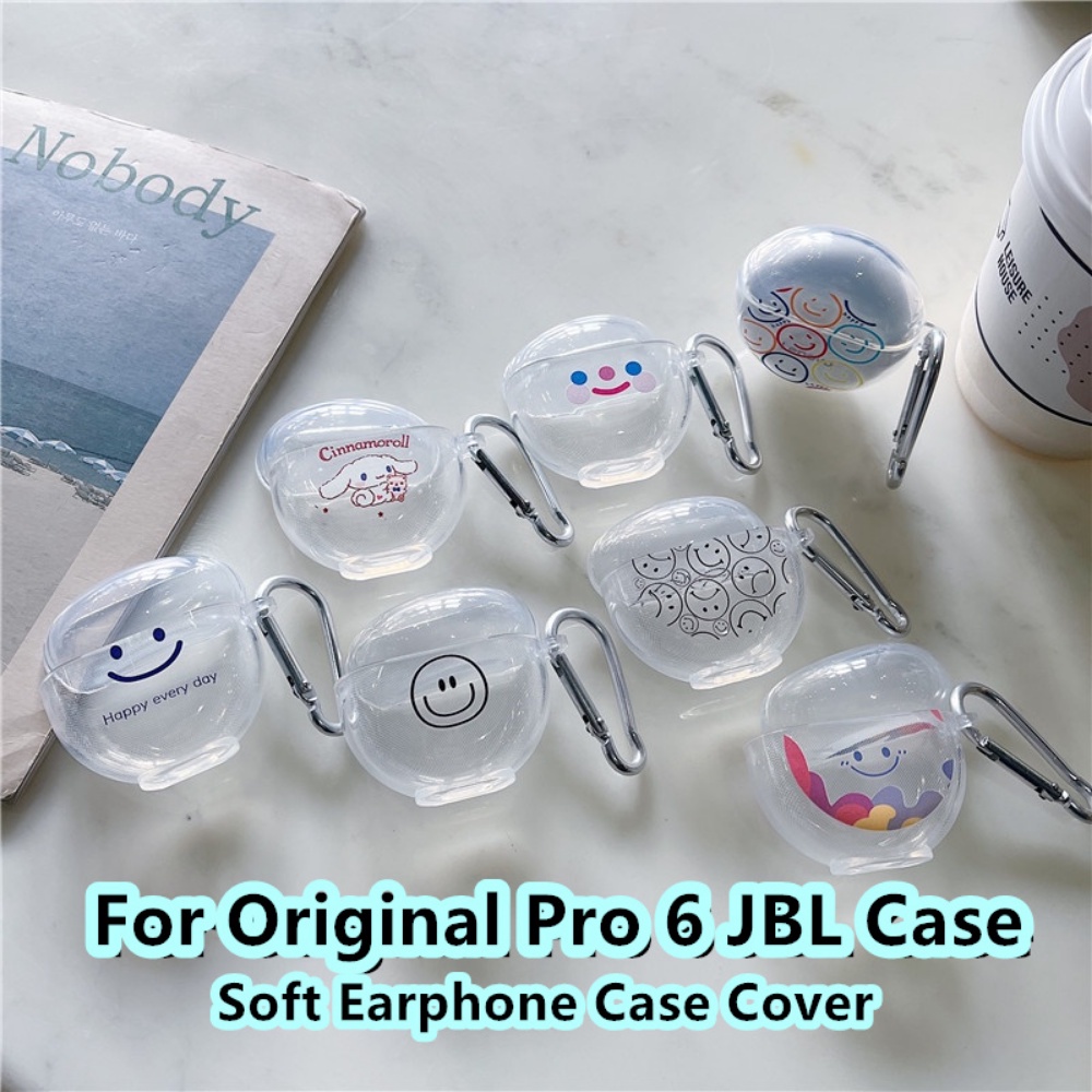 現貨! 適用於原裝 Pro 6 JBL 外殼夏季風格卡通適用於原裝 Pro6 JBL 外殼軟耳機外殼保護套