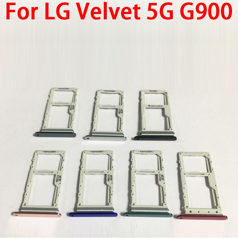 用於 LG Velvet 5G G900 SIM 卡座部件的 SIM 卡托盤微型卡槽插座柔性電纜更換部件
