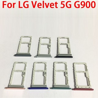 用於 LG Velvet 5G G900 SIM 卡座部件的 SIM 卡託盤微型卡槽插座柔性電纜更換部件