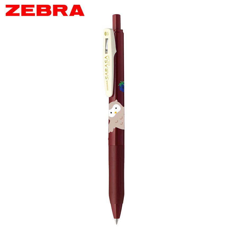 ZEBRA SARASA Clip鋼珠筆/ 可愛動物風/ 限量版/ 0.5/ 紅黑 eslite誠品