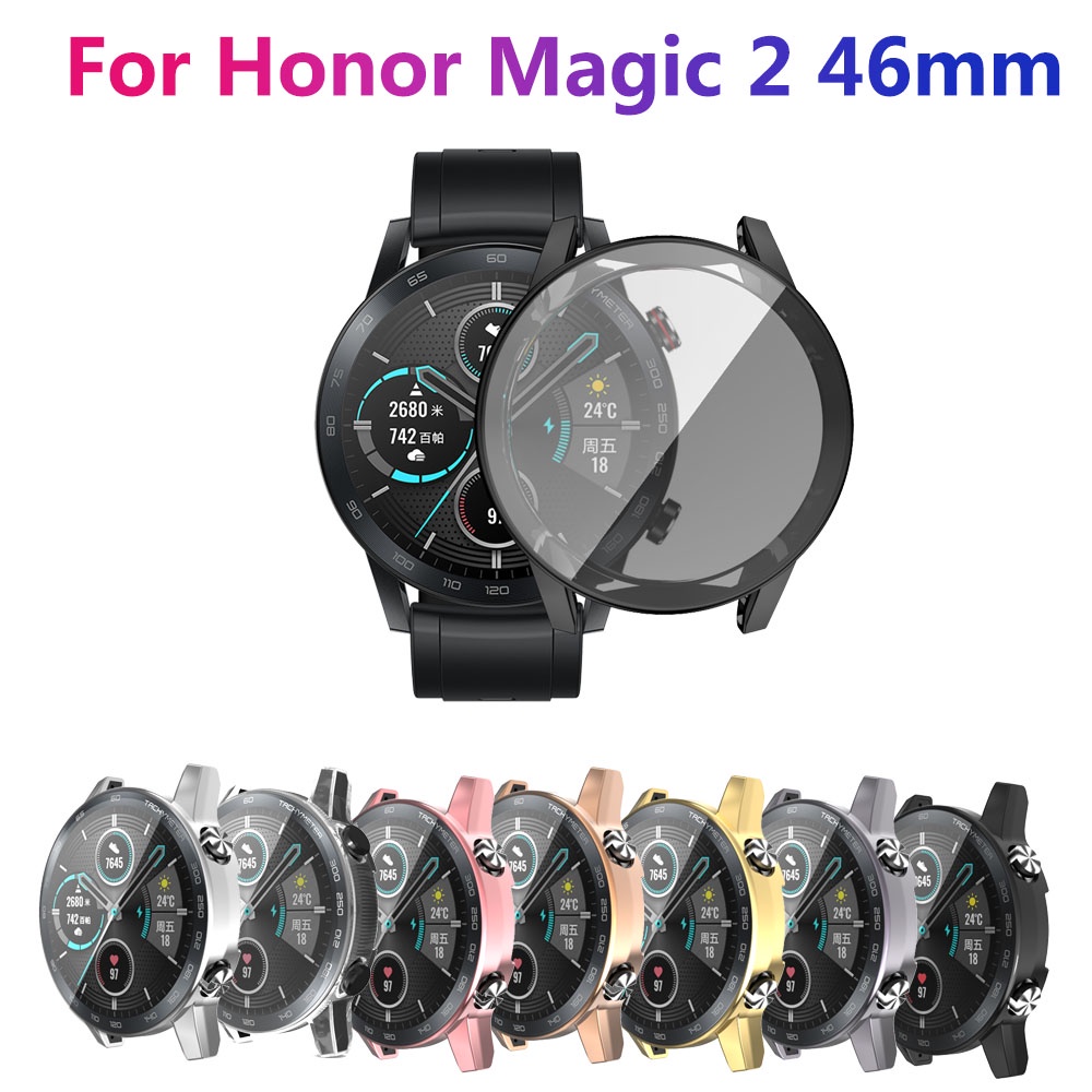 華為榮耀magic watch 2 tpu軟殼46mm減摩保護手錶電鍍tpu全包保護套