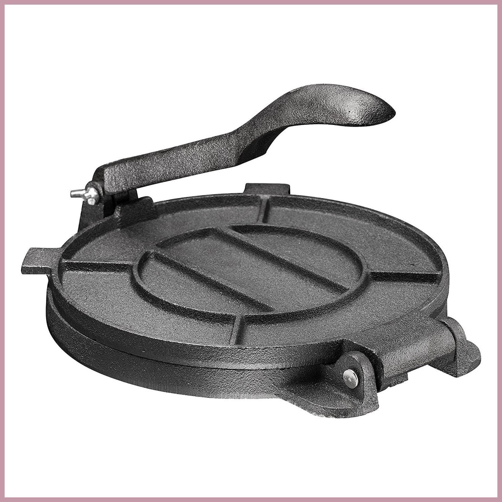 Tortilla Press 6.49 英寸鑄鐵玉米餅機重型炸玉米餅壓榨機玉米粉玉米餅壓榨機,用於自製 wsdtw