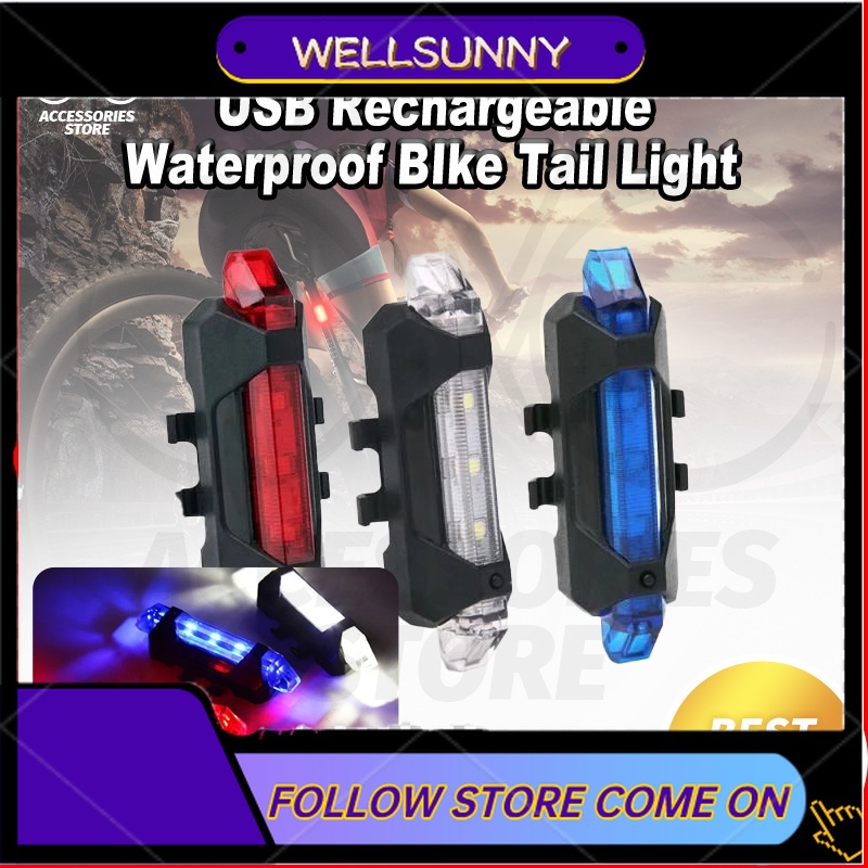 自行車尾燈可充電防水方向燈,適用於 MTB 尾燈,適用於自行車後信號燈