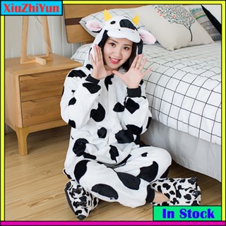 Kigurumi 牛驢皮卡丘動物卡通法蘭絨睡衣連體衣睡衣
