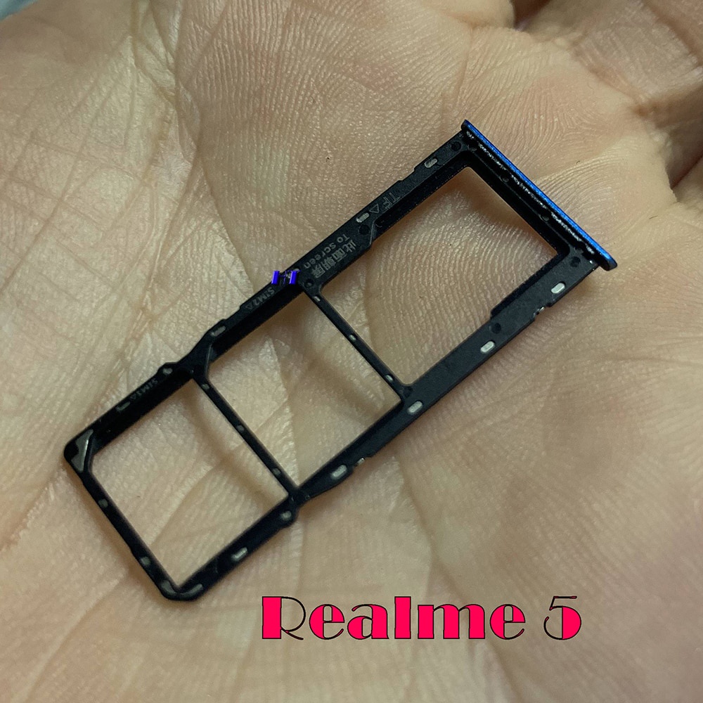 適用於 Oppo Realme 5 SIM 托盤支架 SD 讀卡器插槽適配器更換