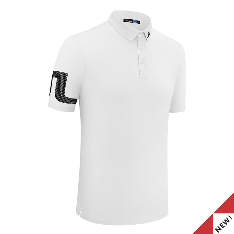 J.LINDEBERG高爾夫短袖T恤男夏季舒適運動Polo衫 Golf服裝男裝速乾球衣#23