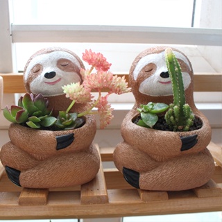 Dreamerhouse 動物樹脂花盆擺件創意多肉植物盆栽飾品桌面裝飾花盆