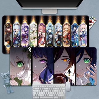 來福#原神出金鼠標墊納西妲魈雷神艾爾海森溫迪連金超大號二次元電競遊戲鍵盤墊定製男生電腦桌墊滑鼠墊