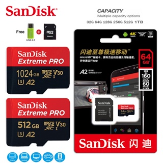 SANDISK 閃迪存儲卡 Extreme Pro Micro SD 卡 16gb 32gb 64GB 256GB 51