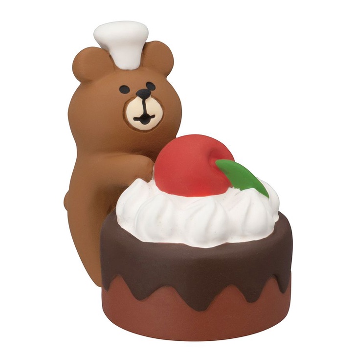 日本 DECOLE Concombre 巧克力工房公仔/ 巧克力蛋糕小熊 eslite誠品