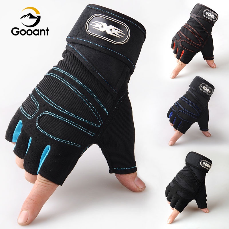 Gooantx Gym gloves for training/exercise fitness 半指手套男女腕帶運動啞