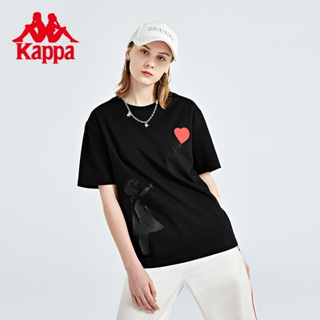 卡帕Kappa短袖夏女印花運動T恤休閒圓領