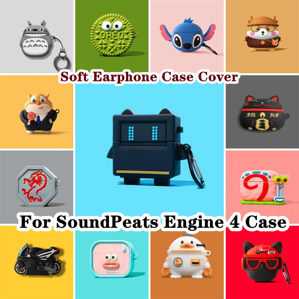 適用於 SoundPeats Engine 4 Case Cool Tide 卡通系列適用於 SoundPeats En