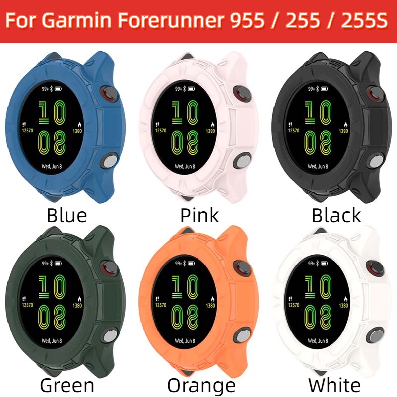 Garmin Forerunner 955 Solar 255 / 255S 音樂鏤空矽膠外殼手錶防摔裝甲保護套液體矽膠