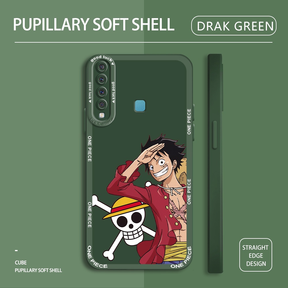 SAMSUNG 適用於三星 Galaxy A6 Plus A7 A9 2018 Lookout Luffy 手機殼全相機