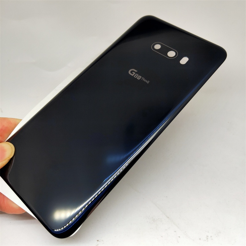 全新 LG G8X Thinq 電池蓋盒後面板更換 6.4" 適用於 Lg Q8x Thinq 後蓋玻璃 LM