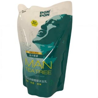 澎澎 MAN 淨化沐浴乳補充包-茶樹精油(700g/包)[大買家]